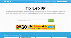 Desktop Screenshot of mixwebup.com